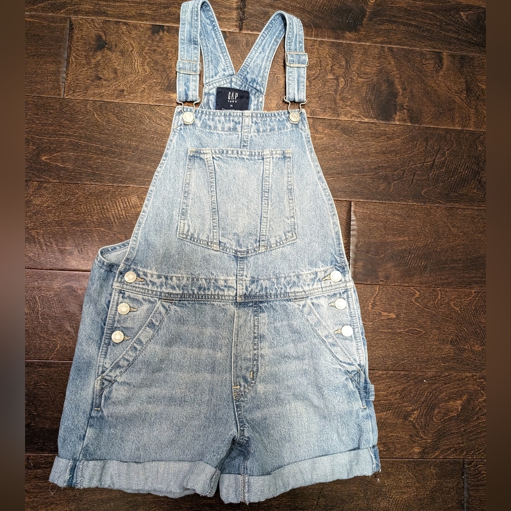 Girls Gap Jean Short Bibs